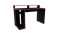 Escritorio Gamer Tables 3047  1,29 m - Negro C/Filo Rojo