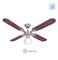 Ventilador LILIANA VTHM214 De Techo Con Luz 80w Madera Tradicional