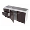 Bajo Mesada ORLANDI 3029 1.20m Blanco/wengue (Sin Bacha)