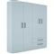 Placard ORLANDI 3522 4 Puertas 2 Cajones color Blanco