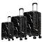 Valijas ZOM Marbled ZL-S628BF Fancy Black Set x 3
