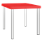 Mesa GARDEN LIFE TIMBU F407004 75x75cm Roja