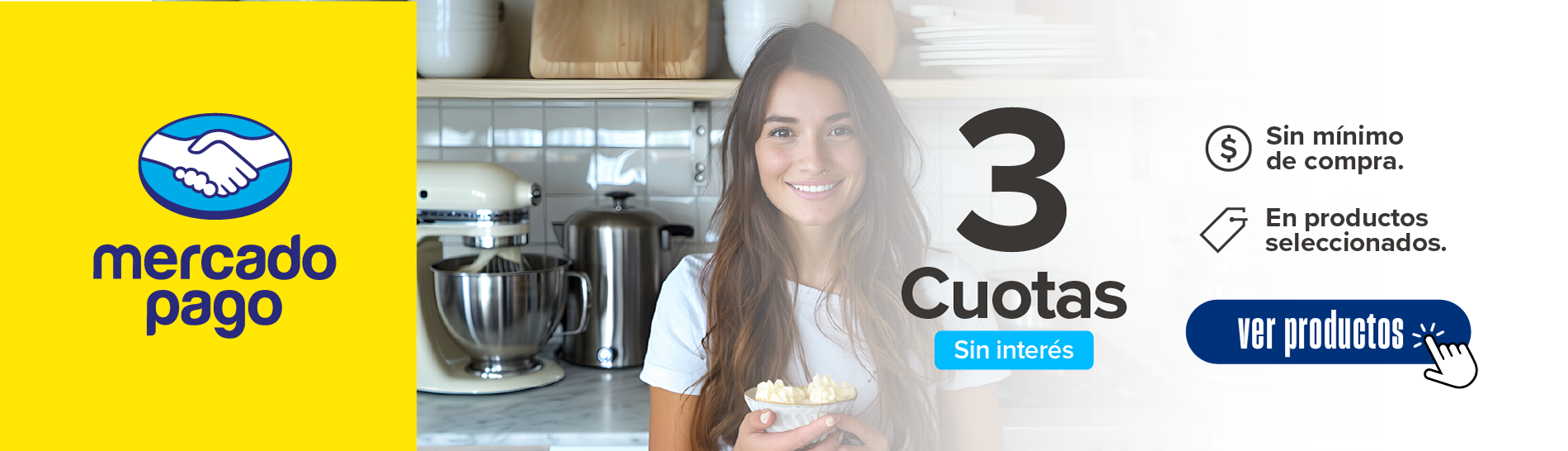 3 Cuotas sin interés MERCADO PAGO 